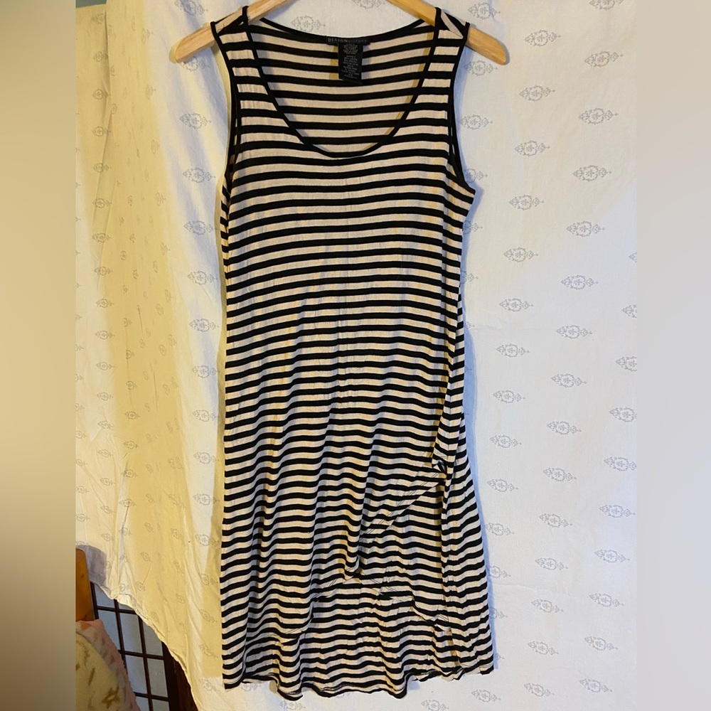 Design History Black and White Midi Sundress